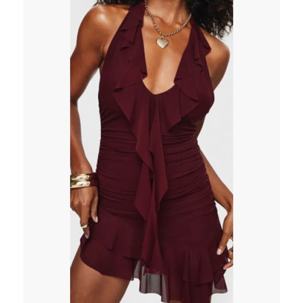 Princess Polly Burgundy Dress